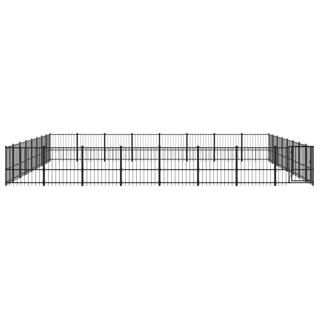 vidaXL Outdoor-Hundezwinger Stahl 60,22 m²