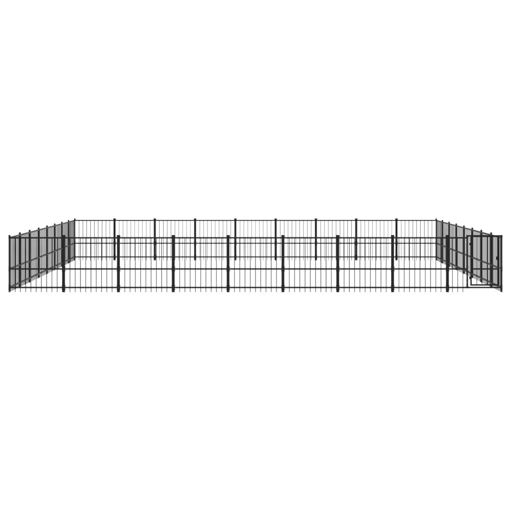 vidaXL Outdoor-Hundezwinger Stahl 67,74 m²