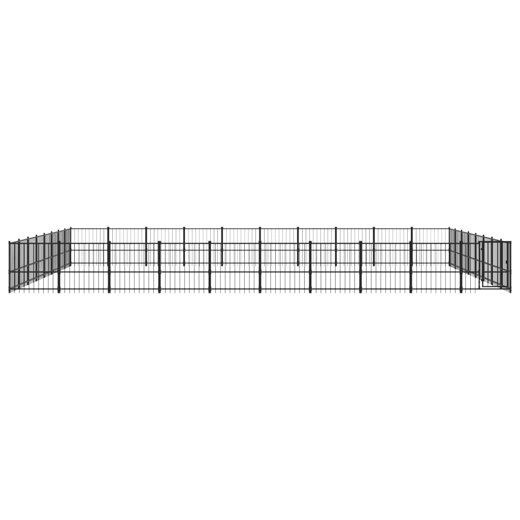 vidaXL Outdoor-Hundezwinger Stahl 75,27 m²