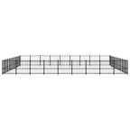 vidaXL Outdoor-Hundezwinger Stahl 76,21 m²