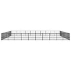 vidaXL Outdoor-Hundezwinger Stahl 94,09 m²