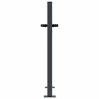 vidaXL Gartentor Anthrazit 100x75 cm Stahl Gras-Design