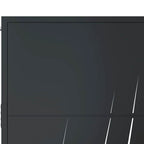 vidaXL Gartentor Anthrazit 100x75 cm Stahl Gras-Design