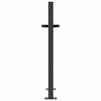 vidaXL Gartentor Anthrazit 100x75 cm Stahl Bambus-Design