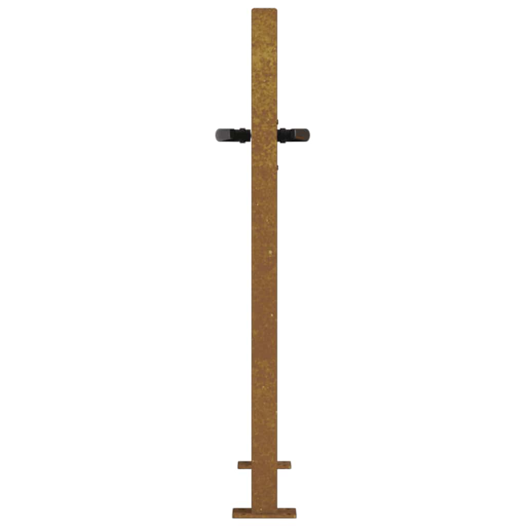 vidaXL Gartentor 100x75 cm Cortenstahl Bambus-Design