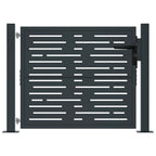 vidaXL Gartentor Anthrazit 100x75 cm Stahl Quadratisches Design