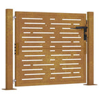 vidaXL Gartentor 100x75 cm Cortenstahl Quadratisches Design
