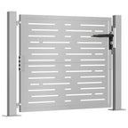 vidaXL Gartentor 100x75 cm Cortenstahl Quadratisches Design