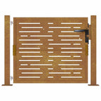 vidaXL Gartentor 100x75 cm Cortenstahl Quadratisches Design