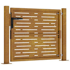 vidaXL Gartentor 100x75 cm Cortenstahl Quadratisches Design