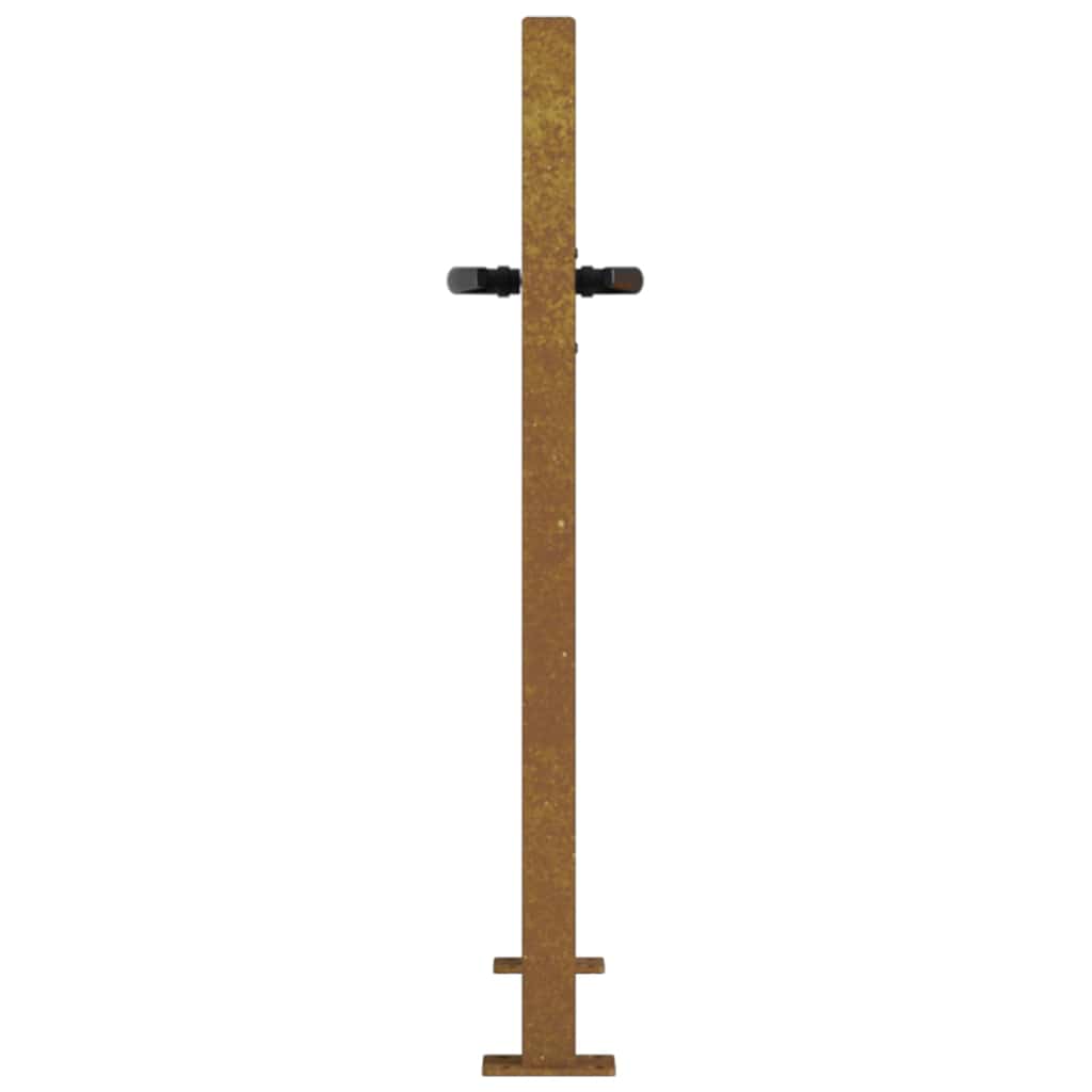 vidaXL Gartentor 100x75 cm Cortenstahl Quadratisches Design