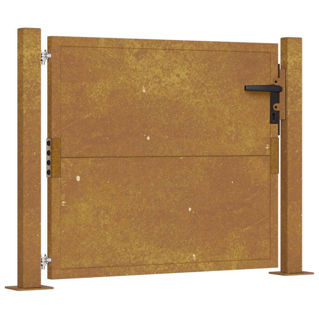 vidaXL Gartentor 100x75 cm Cortenstahl