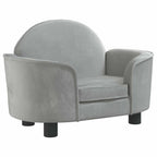 vidaXL Hundebett Hellgrau 66x40x45 cm Samt