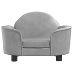 vidaXL Hundebett Hellgrau 66x40x45 cm Samt