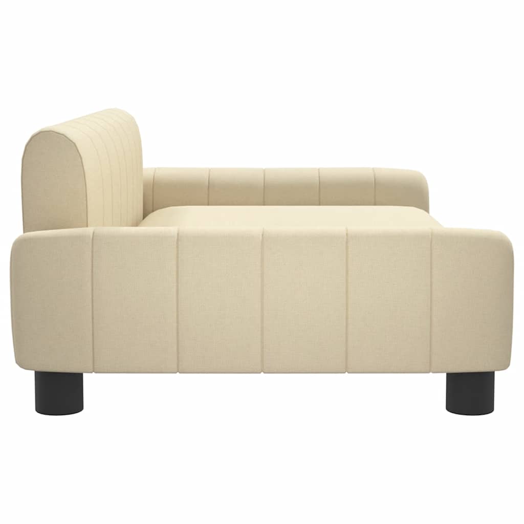 vidaXL Hundebett Creme 90x53x30 cm Stoff