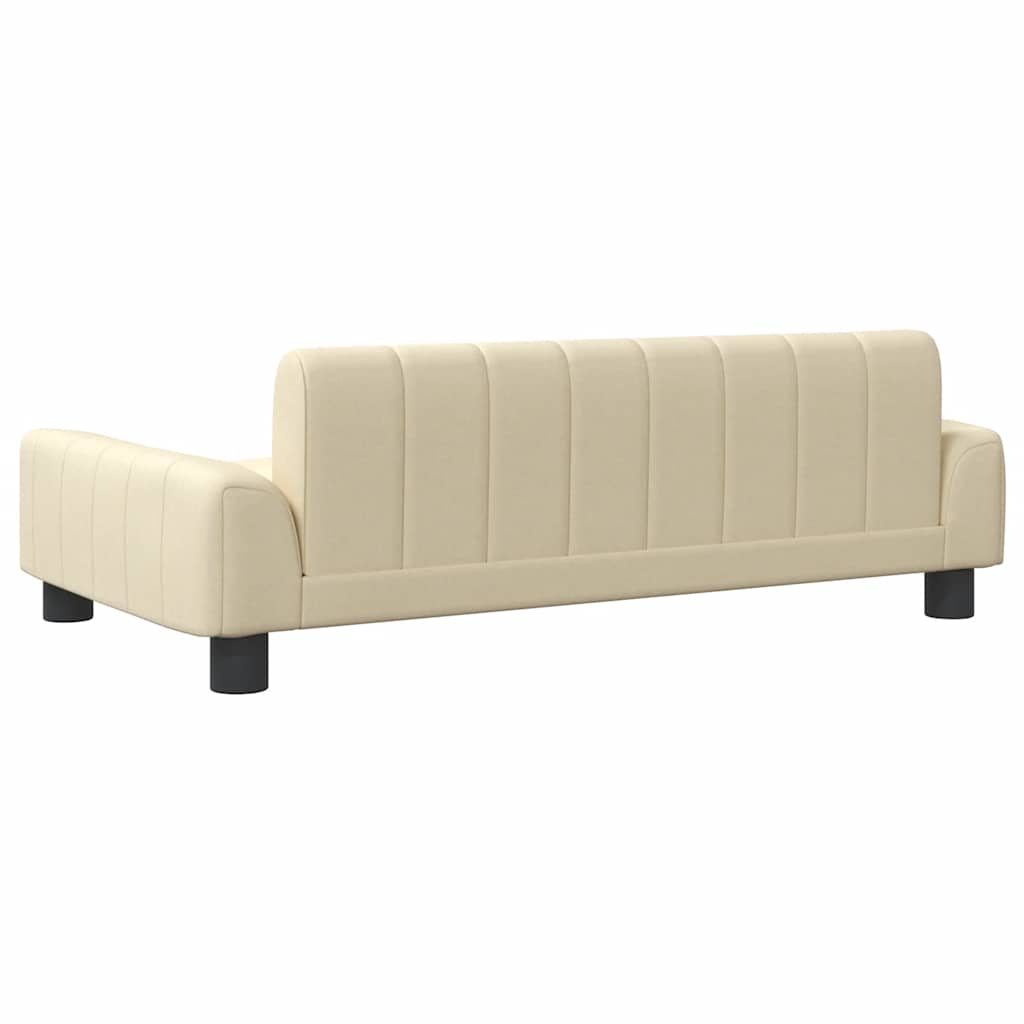 vidaXL Hundebett Creme 90x53x30 cm Stoff