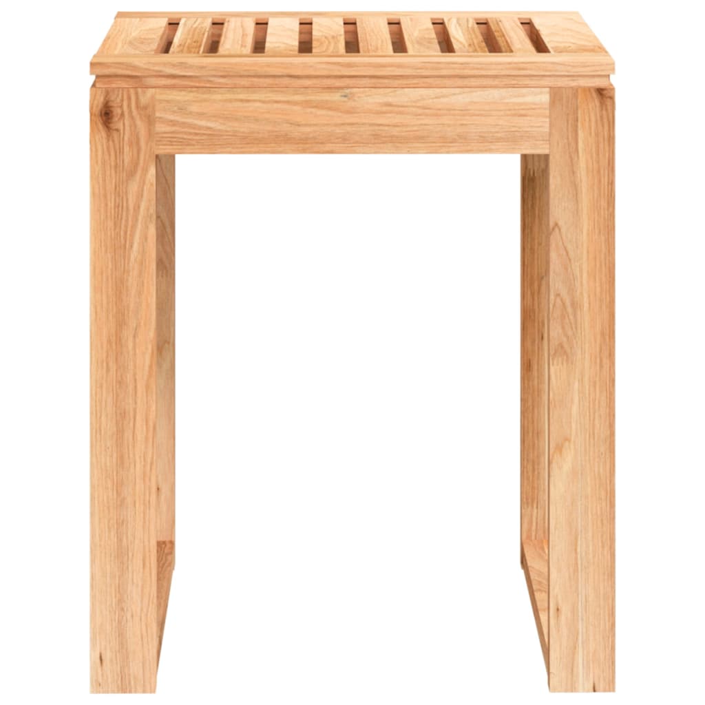 vidaXL Badhocker 40x30x46 cm Massivholz Nussbaum