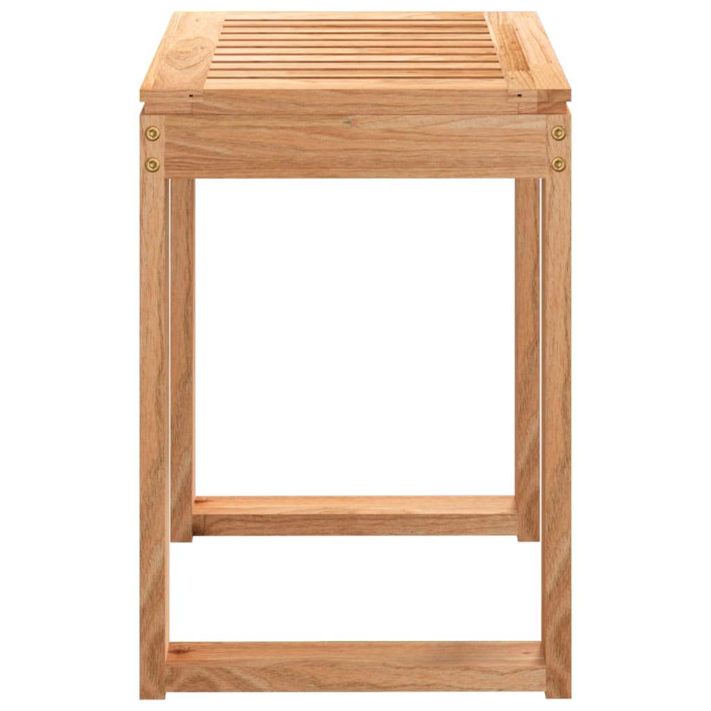 vidaXL Badhocker 40x30x46 cm Massivholz Nussbaum