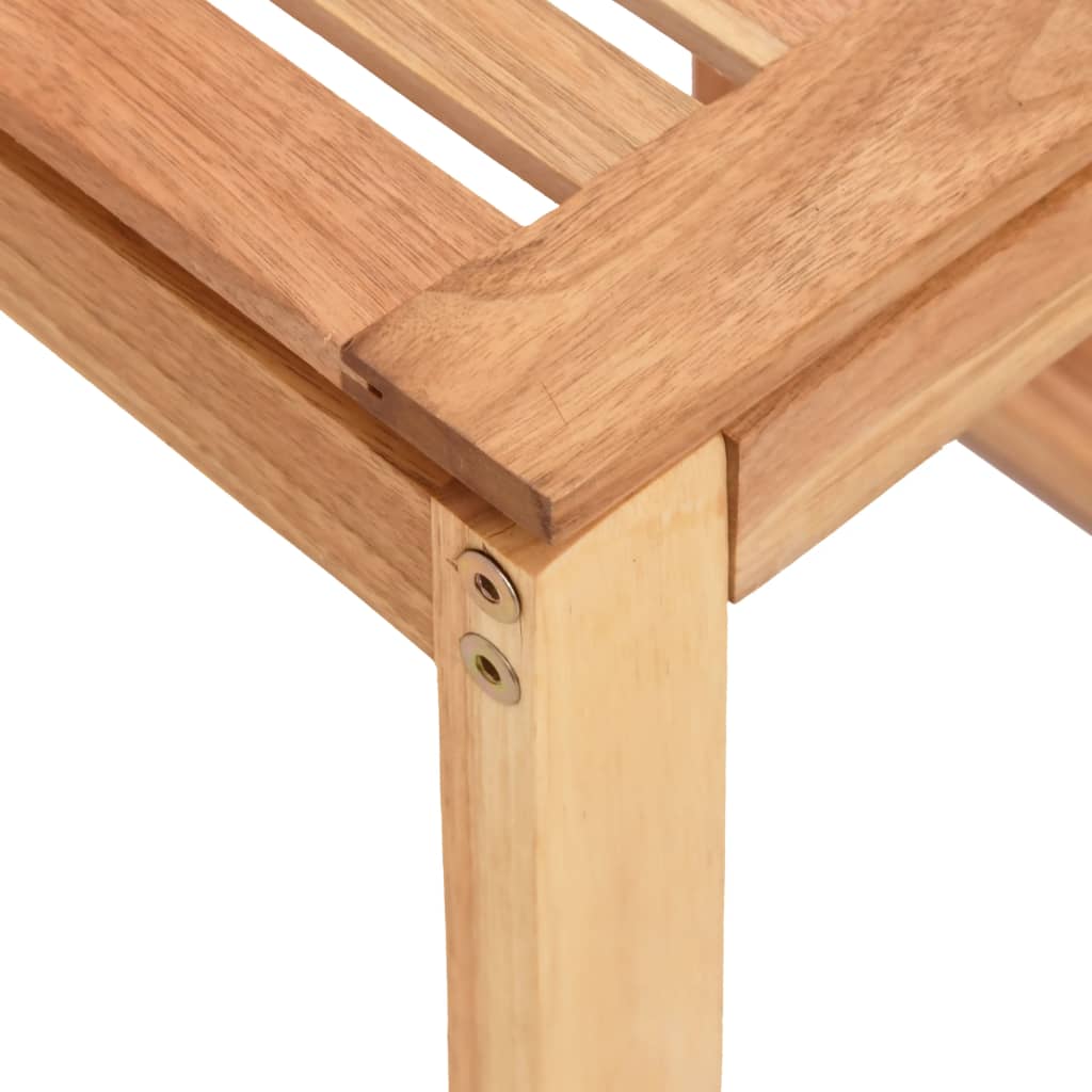 vidaXL Badhocker 40x30x46 cm Massivholz Nussbaum