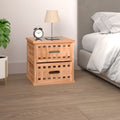 vidaXL Nachttisch 34x34x34 cm Massivholz Nussbaum