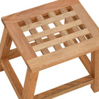 vidaXL Tritthocker 29x22,5x25,5 cm Massivholz Nussbaum