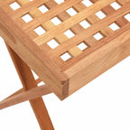 vidaXL Tabletttisch Klappbar 52x36x56,5 cm Massivholz Nussbaum
