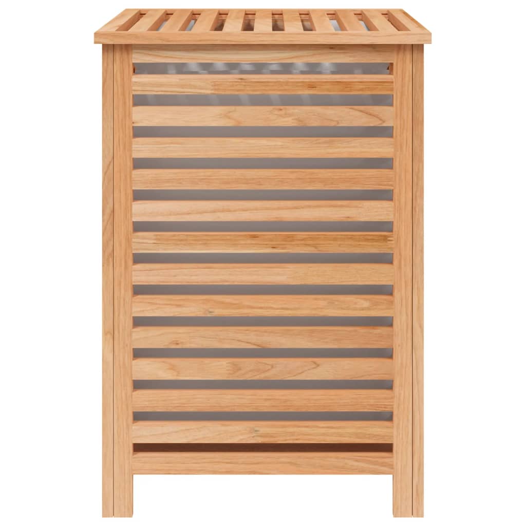 vidaXL Wäschekorb 45x45x65 cm Massivholz Nussbaum