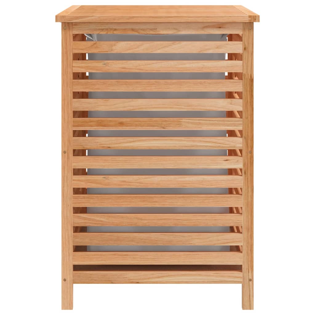 vidaXL Wäschekorb 45x45x65 cm Massivholz Nussbaum