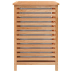 vidaXL Wäschekorb 45x45x65 cm Massivholz Nussbaum