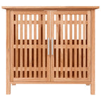 vidaXL Waschbeckenunterschrank 66x29x61,5 cm Massivholz Nussbaum
