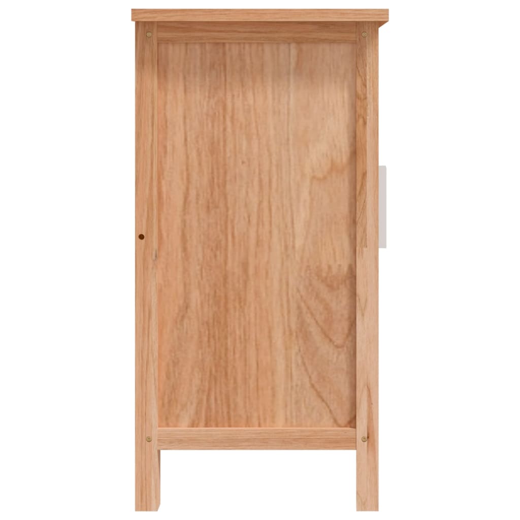 vidaXL Waschbeckenunterschrank 66x29x61,5 cm Massivholz Nussbaum