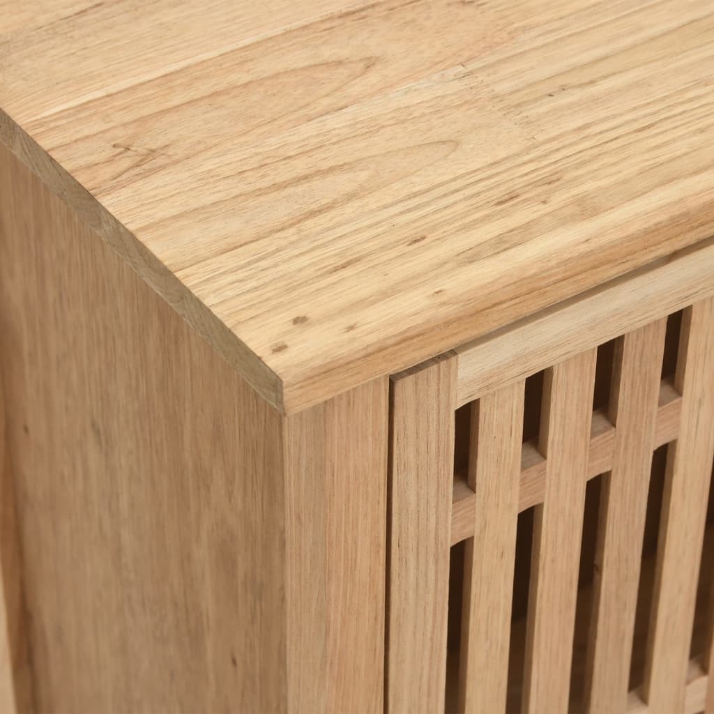 vidaXL Waschbeckenunterschrank 66x29x61,5 cm Massivholz Nussbaum