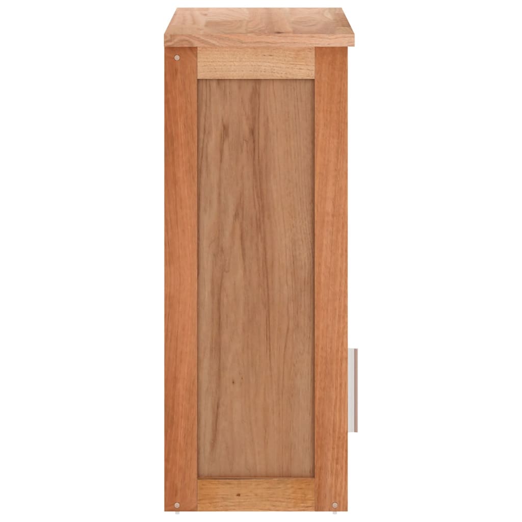 vidaXL Wand-Badschrank 42x23x60 cm Massivholz Nussbaum