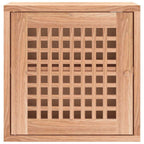vidaXL Wandschrank 42x18x42 cm Massivholz Nussbaum