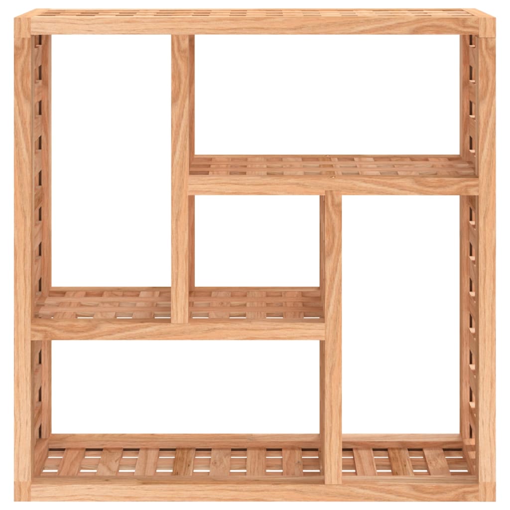 vidaXL Wandregal 49x15x49 cm Massivholz Nussbaum