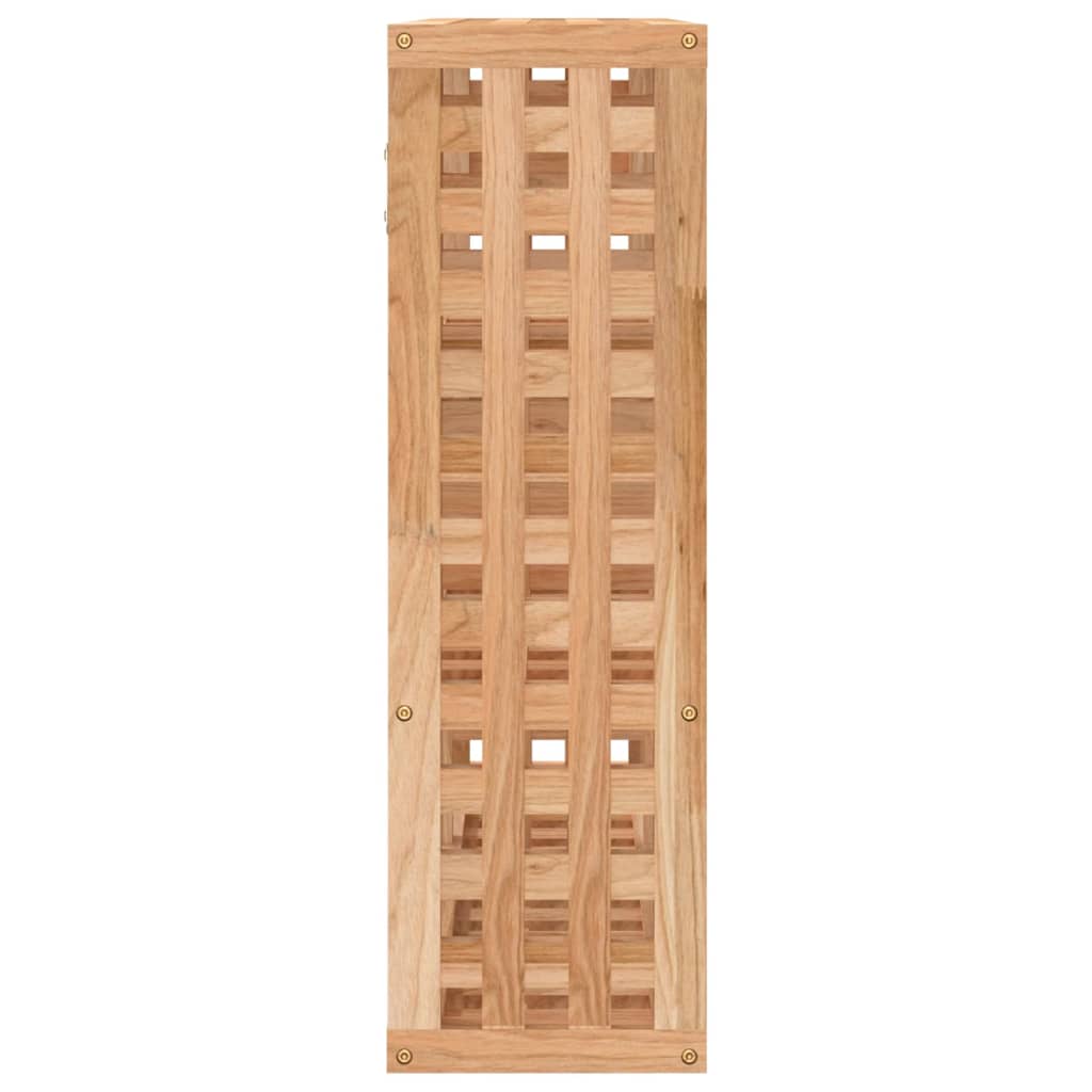 vidaXL Wandregal 49x15x49 cm Massivholz Nussbaum