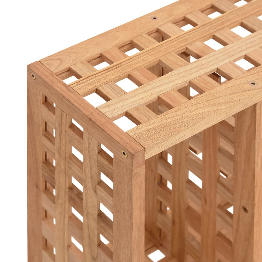 vidaXL Wandregal 49x15x49 cm Massivholz Nussbaum
