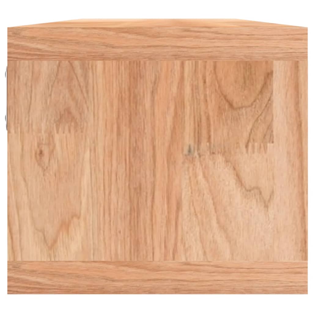 vidaXL Wandregal mit Körben 62x18x16 cm Massivholz Nussbaum
