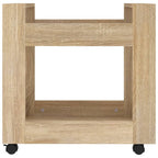 vidaXL Bürowagen Sonoma-Eiche 60x45x60 cm Holzwerkstoff
