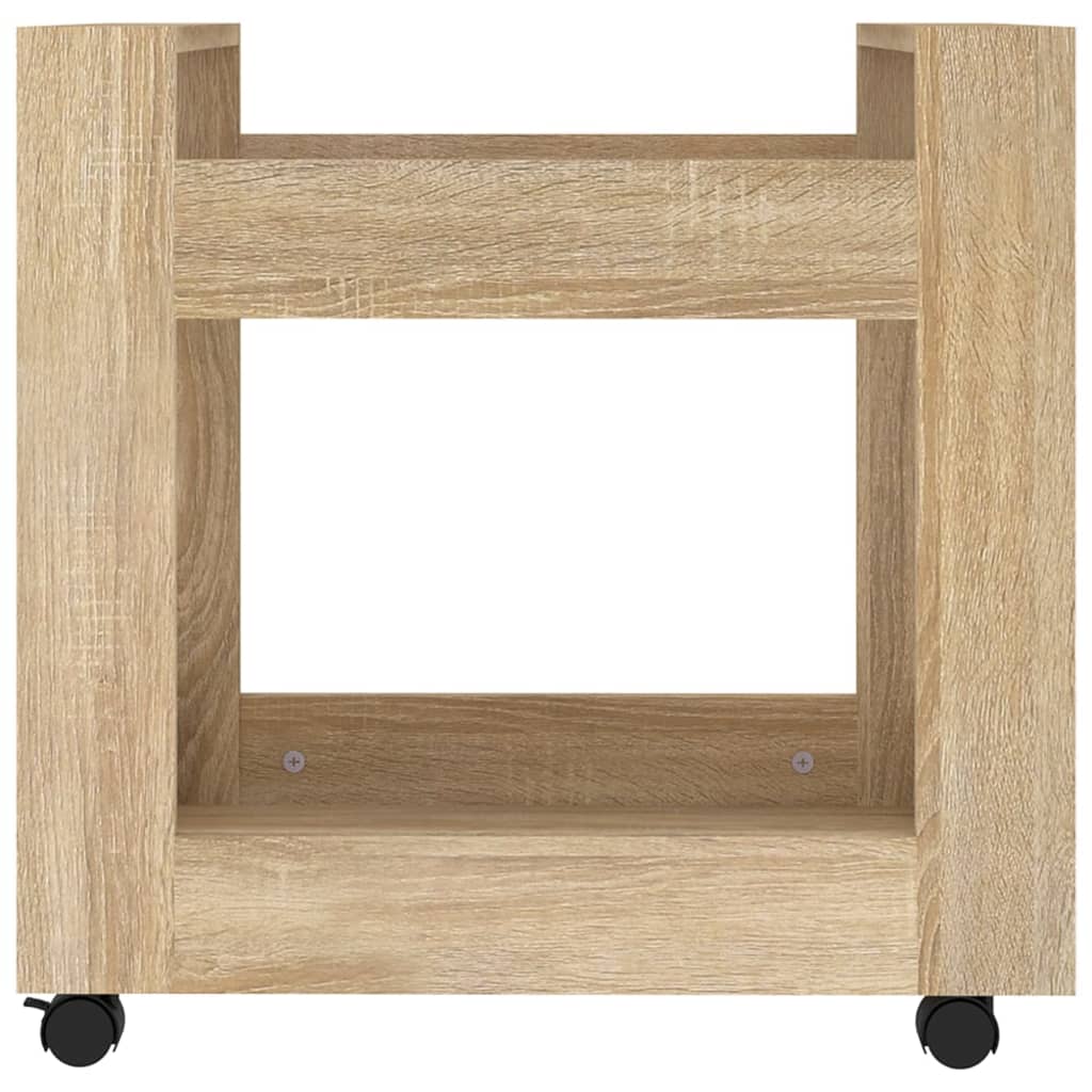 vidaXL Bürowagen Sonoma-Eiche 60x45x60 cm Holzwerkstoff