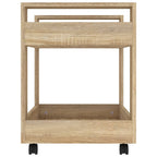vidaXL Bürowagen Sonoma-Eiche 60x45x60 cm Holzwerkstoff
