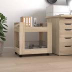 vidaXL Bürowagen Sonoma-Eiche 60x45x60 cm Holzwerkstoff