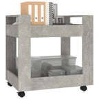 vidaXL Bürowagen Betongrau 60x45x60 cm Holzwerkstoff