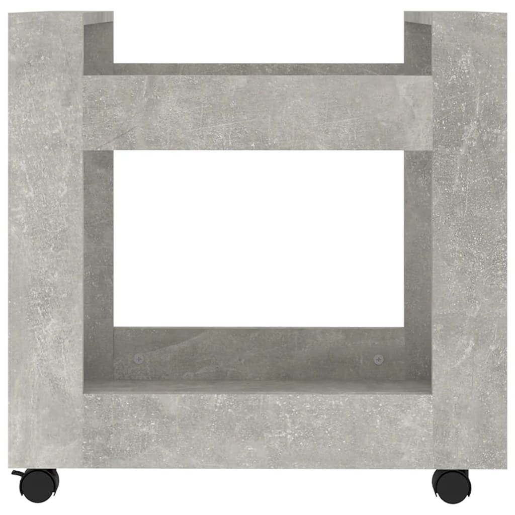 vidaXL Bürowagen Betongrau 60x45x60 cm Holzwerkstoff
