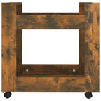 vidaXL Bürowagen Räuchereiche 60x45x60 cm Holzwerkstoff