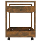 vidaXL Bürowagen Räuchereiche 60x45x60 cm Holzwerkstoff