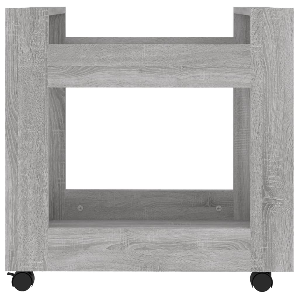 vidaXL Bürowagen Grau Sonoma 60x45x60 cm Holzwerkstoff