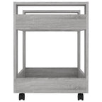 vidaXL Bürowagen Grau Sonoma 60x45x60 cm Holzwerkstoff