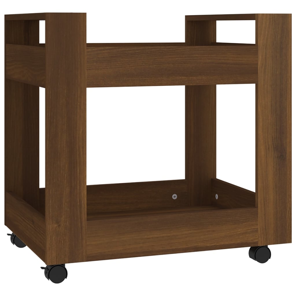 vidaXL Bürowagen Braun Eichen-Optik 60x45x60 cm Holzwerkstoff