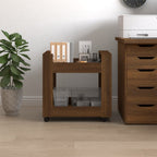 vidaXL Bürowagen Braun Eichen-Optik 60x45x60 cm Holzwerkstoff